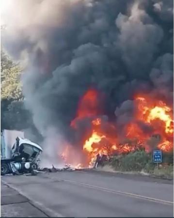 CaminhÃ£o de combustÃ­vel explode em Santa Catarina; duas pessoas morreram